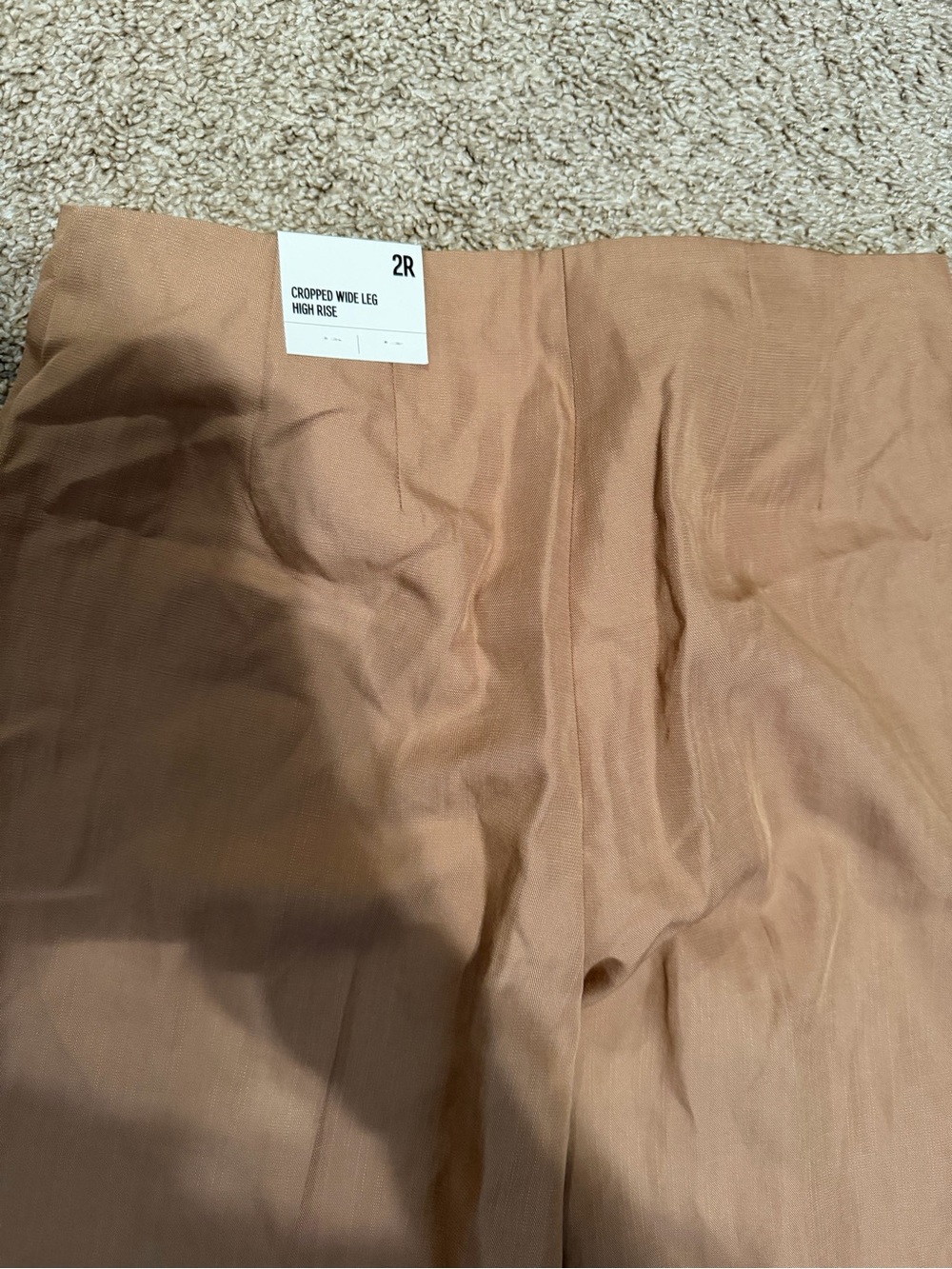 Express High-Rise Tailored Pants - Camel Brown - Picture 3 of 3